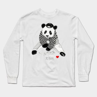 Baby Panda I love you Long Sleeve T-Shirt